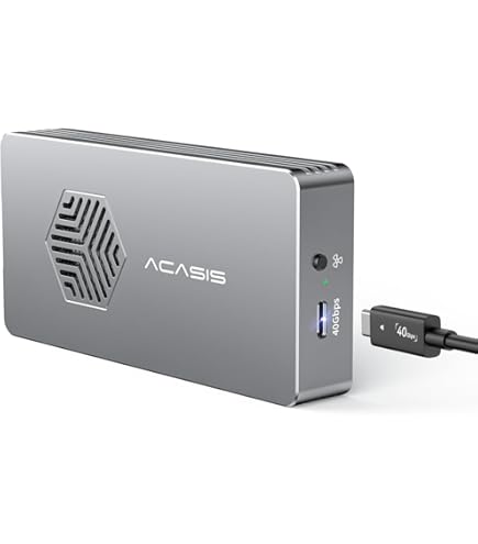 ACASIS NVMe M.2 SSDエンクロージャー TBU401E Acasis 40Gbps M.2 NVMe SSD Enclosure with Cooling Fan
